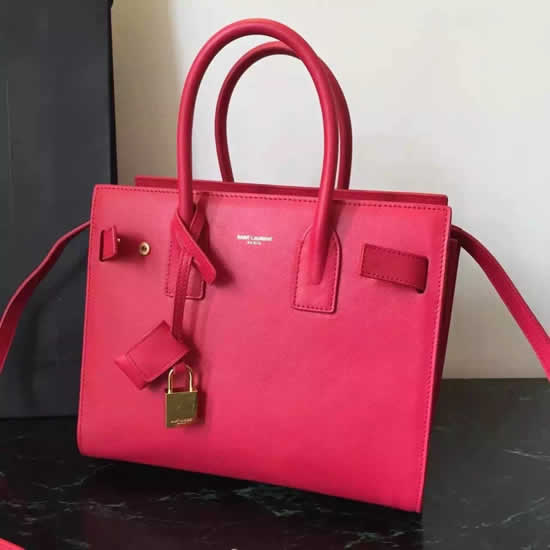 Replica Saint Laurent Baby Sac De Jour Bag In Red Leather